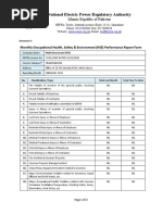 Monthly HSE Performance Report Form DTLP FEB-21