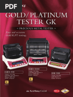 Gold Platinum Tester GK: Easy and Accurate Gold K, PT Testing