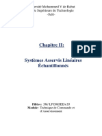 Chapitre II Systèmes Asservis Linéaires Échantillonnés