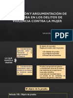 Valoración y Argumentación de La Prueba en Los Delitos Contra La Mujer - Hugo Butron