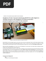 Raspberry Pi MCP4725 DAC Tutorial - Interfacing MCP4725 12-Bit Digital-to-Analog Converter With Raspberry Pi