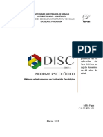 Informe Psicológico - Sistema DISC