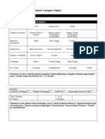 Sourcing Strategy For (Insert Category Name) : Industry Assessment Industry Assessment (Circle Below)