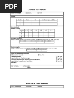 MV Cable Test Report