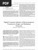 Computer Solution: Digital Electromagnetic Transients Multiphase Networks