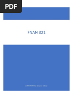 FNAN 321: (COMPANY NAME) (Company Address)