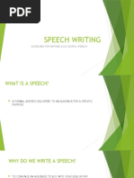 Form 3 Speech Writing Lesson