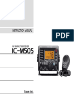 Instruction Manual: VHF Marine Transceiver