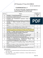 Syllabus Constitutional Law I