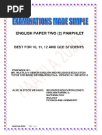 English Pamphlet Grade 12