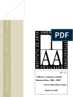 "Fábrica, Vivienda y Ciudad: Buenos Aires, 1880 - 1930": Autora: María Marta Lupano