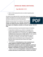 Análisis de Sentencia Del Tribunal Constitucional