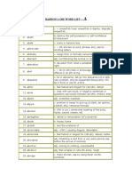 Barron'S Gre Word List