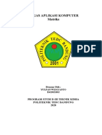 Matriks Aplikasi Komputer Makalah