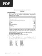 Paper - 2: Strategic Financial Management Questions Merger and Acquisitions