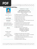 M.Adil Riaz Resume