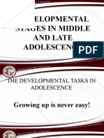 Module 3 Developmetal Stages in Middle and Late Adolescence