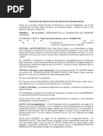 Contrato de Prestación de Servicios Inmobiliarios