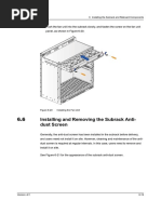 Installing and Removing The Subrack Anti-Dust Screen