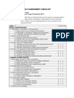 PTS 3 Self-Assessment Checklist