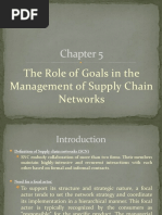 Chapter 5 - The Role of Goals in The Management of Supply Chain Networks