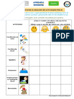 Expreso Mis Emociones Al Realizar Mis Actividades Físicas