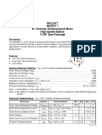 NTE2377 Mosfet N Channel, Enhancement Mode High Speed Switch TO3P Type Package