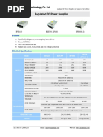 Regulated DC Power Supplies: Features