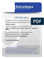 Certificado - Inglês