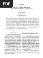 Crystallization Behaviour of Fluorphlogopite Glass Ceramics: Received February 7, 2000 Accepted February 20, 2001