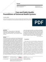 Primary Health Care and Public Health - Foundations of Universal Health System