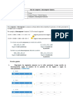 Guía de Componer y Descomponer Números.