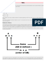 Matrix: Multiplication of Matrices