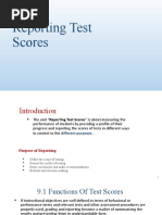 Reporting Test Scores