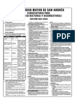 Convocatoria Elecciones Umsa