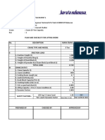 Plan and Checklist For Lifting Work No. Description Main Crane Remarks I Crane Type and Model II Erection Load