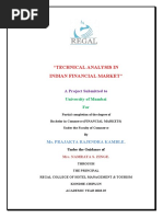 "Technical Analysis in Indian Financial Market": A Project Submitted To