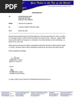 Memorandum TO:: Dean/Program Heads Online Instructors College & Shs Students