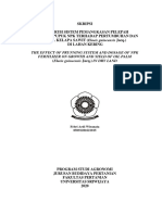 The Effect of Prunning System and Dosage of NPK Fertilizer On Growth and Yield of Oil Palm