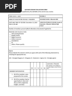 Qatame Session Evaluation Form