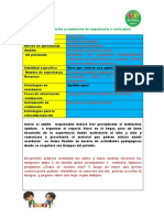 Planificación y Evaluación de Experiencia A Corto Plazo No Presencial