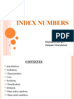 Index Numbers: Presented by