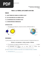 Naturales1Eso - Tema8 - La Tierra Un Planeta Con Vida