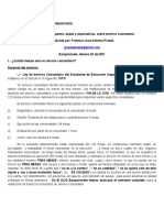 Respuestas A Aspectos Relacionados Con El Servicio Comunitario Febrero 2021