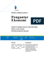 Modul 12 Pengantar Ekonomi Paulus Rambe Pertumbuhan Ekonomi Inflasi Dan Pengangguran