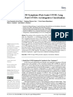 Defining Post-COVID Symptoms (Post-Acute COVID, Long COVID, Persistent Post-COVID) : An Integrative Classification