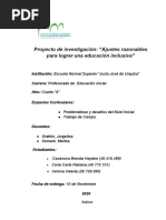 Proyecto de Investigación Trabajo de Campo - Problemática - 2020