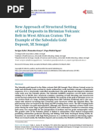 New Approach of Structural Setting of Gold Deposit