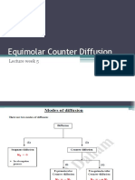 Equimolar Counter Diffusion: Lecture Week 5