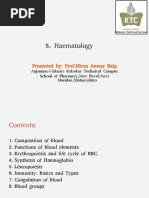 Haematology: Presented By: Prof - Mirza Anwar Baig